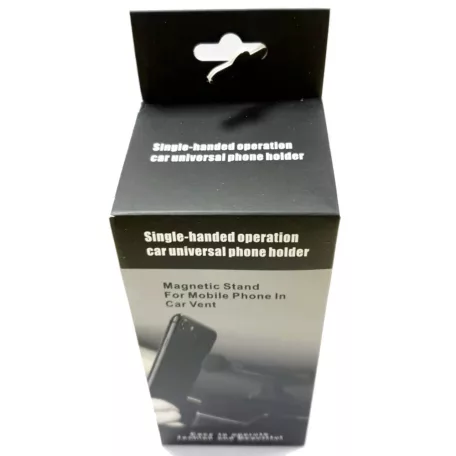 Autós Mágneses Telefontartó, MHV, Szélvédőre/Szellőzőrácsra, fekete