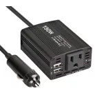 150W Szivargyújtós Digitális Adapter/Inverter, 220V-os kimenettel fekete