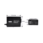 150W Szivargyújtós Digitális Adapter/Inverter, 220V-os kimenettel fekete