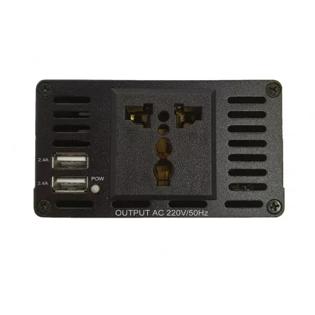 300W Szivargyújtós Digitális Adapter/Inverter, 220V-os kimenettel fekete