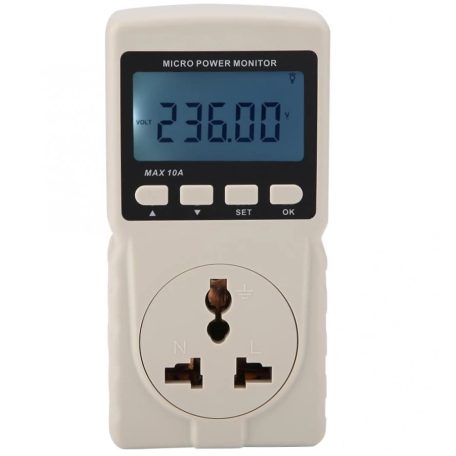 Digitális Fogyasztásmérő MP, maximum 2200W, fehér