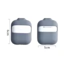 AirPods 2 Nyakba és Táskára Akasztható Szilikon Védőtok, fekete