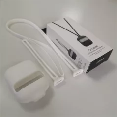   AirPods 2 Nyakba és Táskára Akasztható Szilikon Védőtok, fehér
