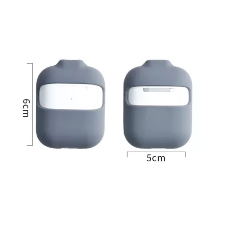 AirPods 2 Nyakba és Táskára Akasztható Szilikon Védőtok, fehér
