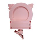 Univerzális Szelfi LED Tükör, gyűrű ring/körfény, telefonra, tabletre csíptethető, rózsaszín keret