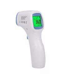   MANUNN Infravörös Érintés Nélküli Kézi Lázmérő, bőrfelület, tárgyak, falak, 1s gyorsmérés, ±0,2°C fehér-világoskék