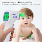MANUNN Infravörös Érintés Nélküli Kézi Lázmérő, bőrfelület, tárgyak, falak, 1s gyorsmérés, ±0,2°C fehér-világoskék
