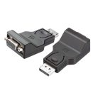 DisplayPort -> VGA átalakító adapter, fekete