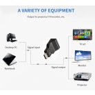 DisplayPort -> VGA átalakító adapter, fekete