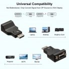 DisplayPort -> VGA átalakító adapter, fekete