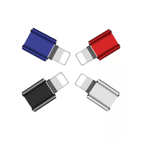 OTG átalakitó adapter (USB 3.0-ról Lightning), Fekete 