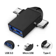 OTG átalakító adapter (USB 3.0 -> USB-C/MicroUSB)
