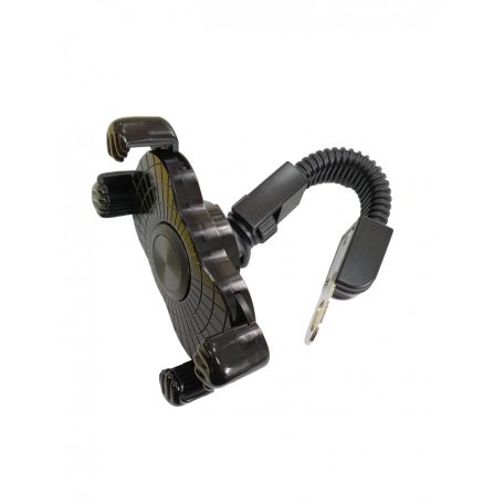 Motorkerékpáros Telefontartó JS053, Kormányra rögzíthető, 360°-ban forgatható, fekete