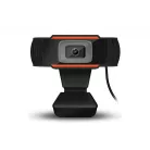 Digitális Webkamera Kameratartóval, Z06 FullHD 1080p fekete-narancssárga