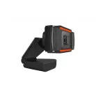 Digitális Webkamera Kameratartóval, Z06 FullHD 1080p fekete-narancssárga