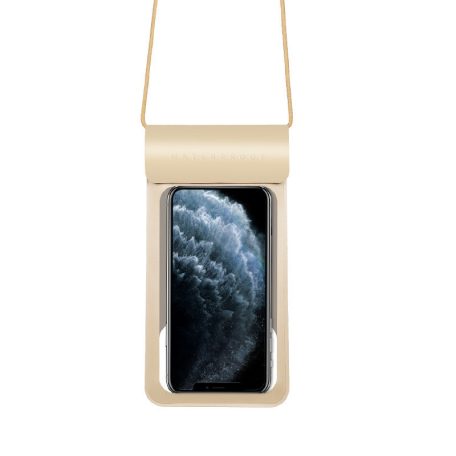 Univerzális vízálló védőtok okostelefonhoz, 6.5″ méretig, víz alatti fényképezéshez, arany