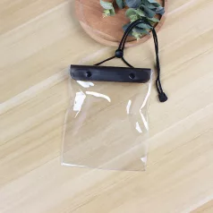   Univerzális vízálló védőtok tablet és okostelefonhoz, 9.0″ méretig, fekete-átlátszó