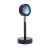 LED Projektor Naplemente Vetítéssel, Sunset Lamp, USB áramellátás, 180°-os forgathatóság, fekete állvány