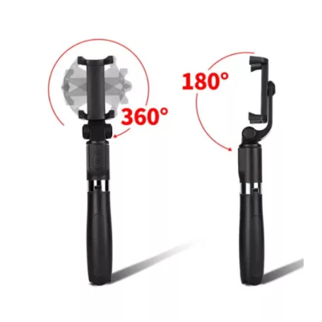 Bluetooth Szelfibot Tripod Funkcióval, 18.5cm-71cm, 10 méter távirányító hatótáv, fehér