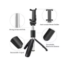 Bluetooth Szelfibot Tripod Funkcióval, 18.5cm-71cm, 10 méter távirányító hatótáv, fehér