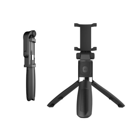 Bluetooth Szelfibot Tripod Funkcióval, 18.5cm-71cm, 10 méter távirányító hatótáv, fekete