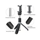 Bluetooth Szelfibot Tripod Funkcióval, 18.5cm-71cm, 10 méter távirányító hatótáv, fekete