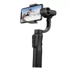 Gimbal S5B Okostelefon Képstabilizátor, 3 tengelyes, automatikus arckövetés, Bluetooth v5.0, újratölthető akkumulátor, fekete