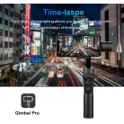 Gimbal S5B Okostelefon Képstabilizátor, 3 tengelyes, automatikus arckövetés, Bluetooth v5.0, újratölthető akkumulátor, fekete
