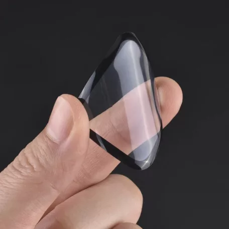 Apple Watch képernyő védő fólia, 45mm kijelzőjű  okosórákhoz, átlátszó, fekete kerettel