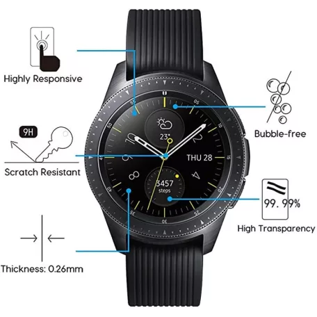 Samsung okosóra képernyő védő fólia, Ø38mm kijelzőjű okosórára