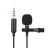 Csiptetős Mikrofon, HSX-M01 3,5mm Jack sztereó, fekete