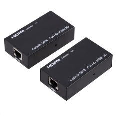   HDMI hosszabbító adapter, Cat6/6e UTP Ethernet kábelen keresztül, akár 50m-ig