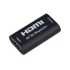 Donji HDMI kábel toldó adapter, akár 10 méterig, fekete