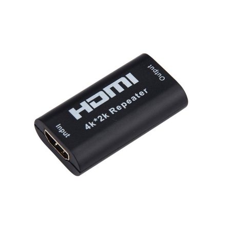 Donji HDMI kábel toldó adapter, akár 10 méterig, fekete