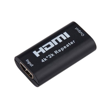 Donji HDMI kábel toldó adapter, akár 10 méterig, fekete