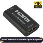 Donji HDMI kábel toldó adapter, akár 10 méterig, fekete