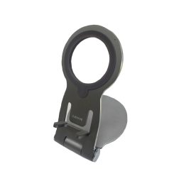   Asztali Okostelefon Tartó, alumínium, MagSafe töltő tartóval, 180°-ban dönthető, szürke