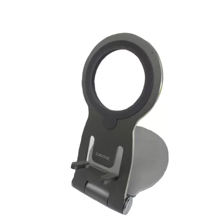Asztali Okostelefon Tartó, alumínium, MagSafe töltő tartóval, 180°-ban dönthető, szürke