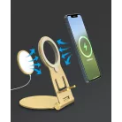 Asztali Okostelefon Tartó, alumínium, MagSafe töltő tartóval, 180°-ban dönthető, szürke