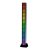 Ritmusra Világító RGB LED Lámpa, hangra és zenére villog, ezüst állvány, többszínű