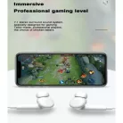 USB-C Vezetékes Fülhallgató, beépített mikrofonnal, Q57 hangerőváltás/zene-/híváskezelés, fekete