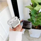 AirPods Pro 1/2 széria Védőtok, kulcstartó nyílás, bárhova könnyen akasztható, fényes, ezüstszínű