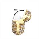 AirPods Pro 1/2 széria csillogó kristályos Védőtok + Kulcstartó karika, csillámló rózsaszín