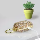 AirPods Pro 1/2 széria csillogó kristályos Védőtok + Kulcstartó karika, csillámló ezüst