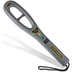   Fémdetektor, Metal Detector, Fémkereső, 10cm hatótávolság, 19,8~24,2kHz között keres, ruhában, táskában, bejáratnál, biztonsági kapuknál