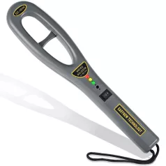   Fémdetektor, Metal Detector, Fémkereső, 10cm hatótávolság, 19,8~24,2kHz között keres, ruhában, táskában, bejáratnál, biztonsági kapuknál