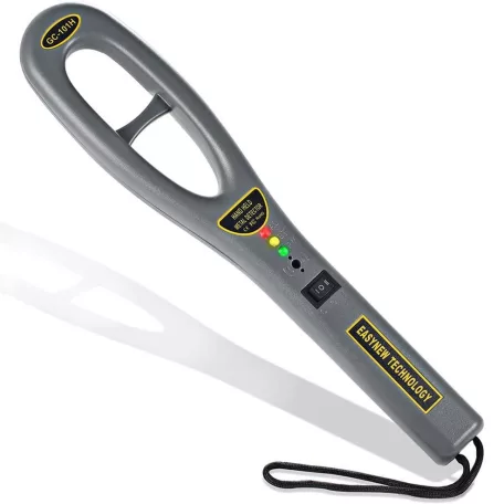 Fémdetektor, Metal Detector, Fémkereső, 10cm hatótávolság, 19,8~24,2kHz között keres, ruhában, táskában, bejáratnál, biztonsági kapuknál