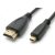 HDMI/Micro HDMI kábel, 1.0 méter, fekete 