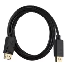 Donji DP-180 Displayport kábel, 1.8 méter, fekete