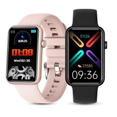   Fitnesz és Okoskarkötő/Aktivitásmérő HT5, szívritmus és véroxigénszint mérés, fekete